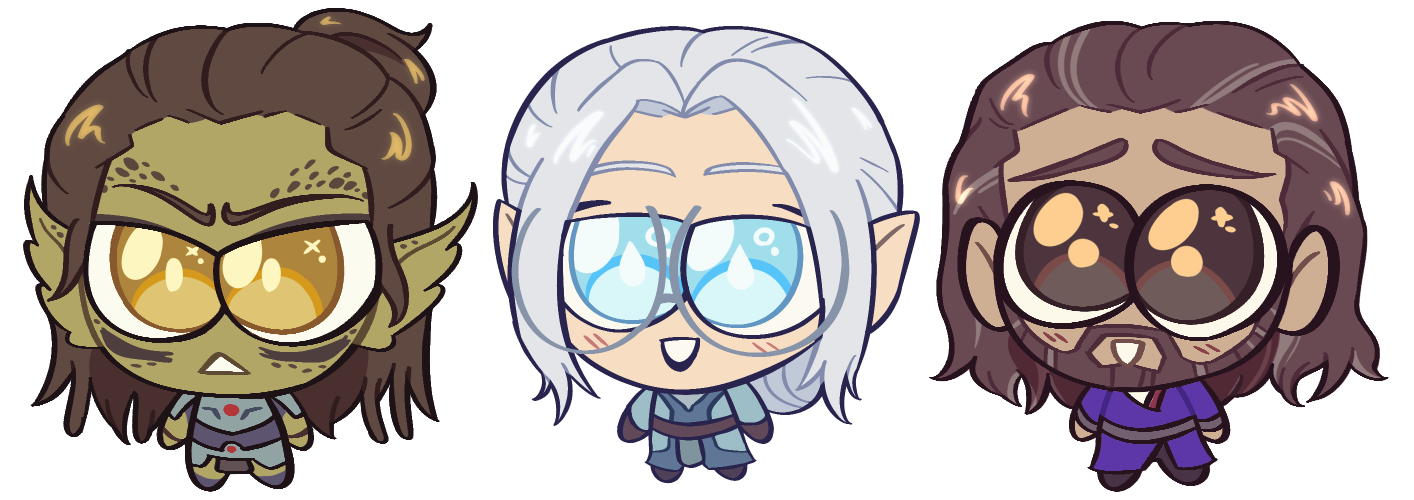 06-2025 Lae&#39;zel, Neuvaine (Tav), and Gale from Baldur&#39;s Gate 3