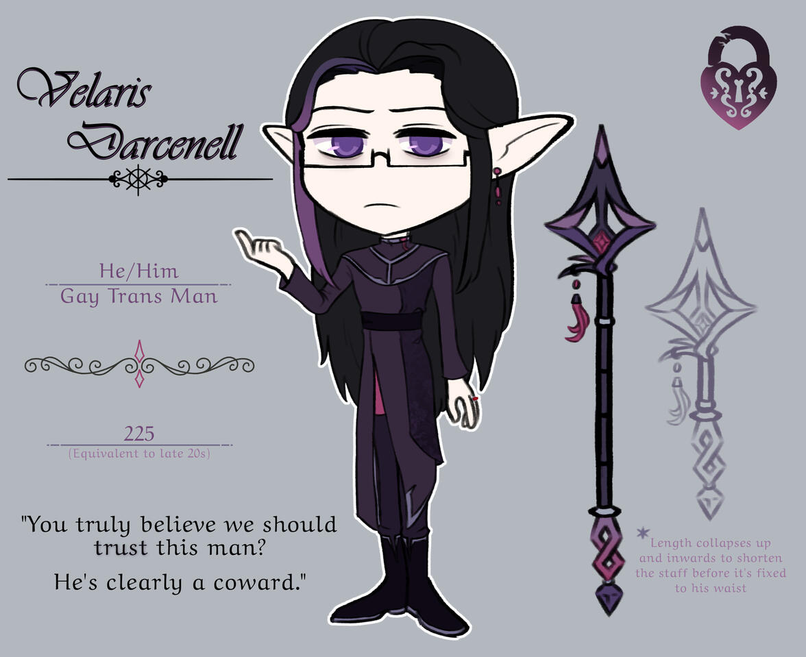 09-2023 My DND character, Velaris Darcenell.