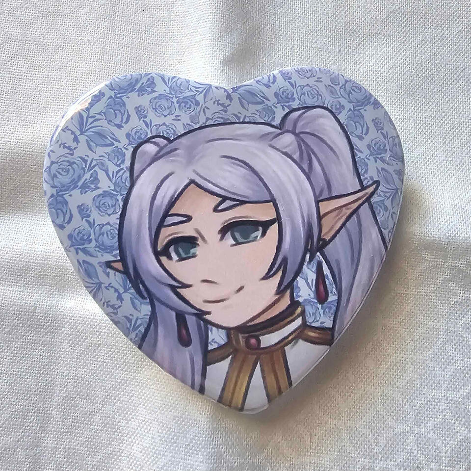 12-2024 Frieren heart button